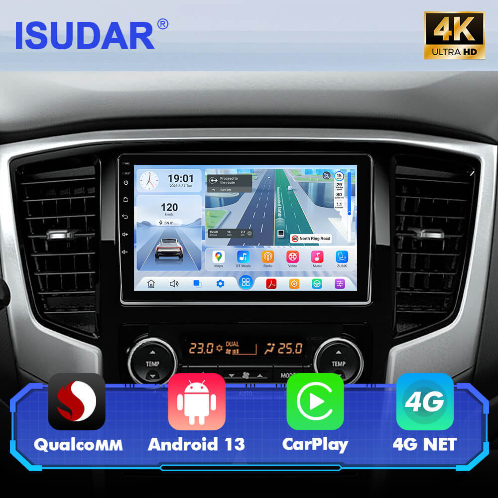 For Mitsubishi L200 5 Triton 2018 - 2022 Q74 Qualcomm Android 13 9" Car Radio