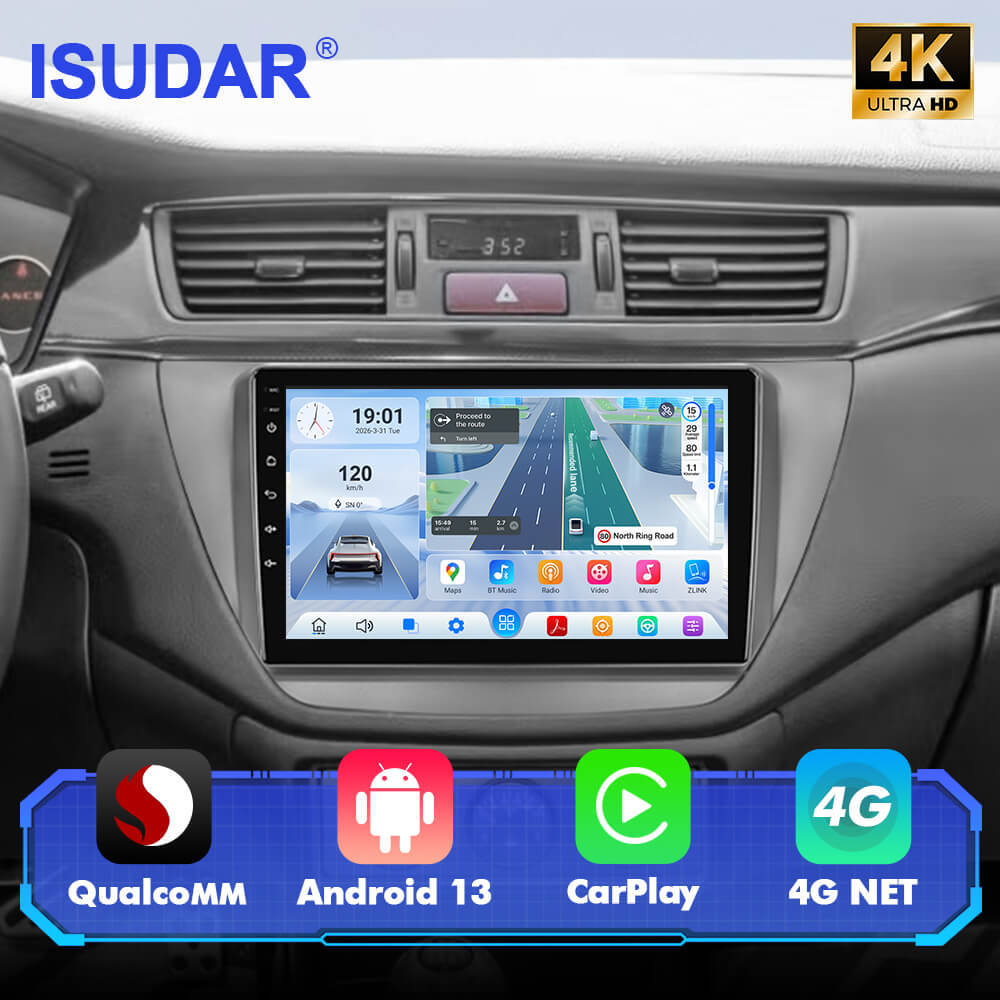 For Mitsubishi Lancer 2000-2010 Q74 Qualcomm Android 13 9" Car Radio