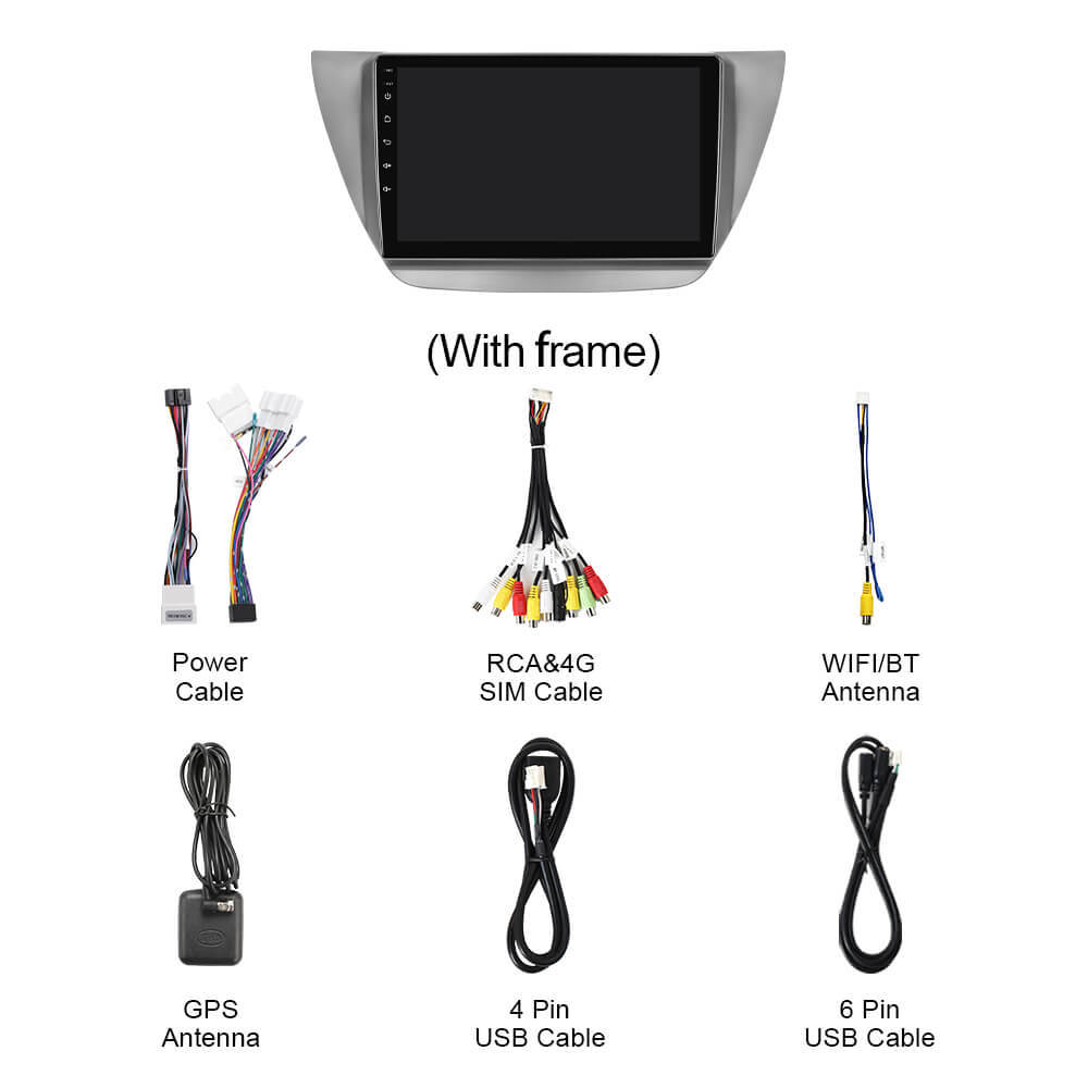 For Mitsubishi Lancer 2000-2010 Q74 Qualcomm Android 13 9" Car Radio