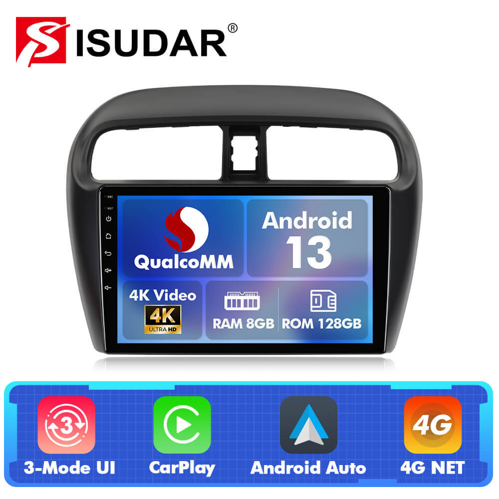 For Mitsubishi Mirage/ Space Star 2012-2018 Q74 Qualcomm Android 13 9" Car Radio