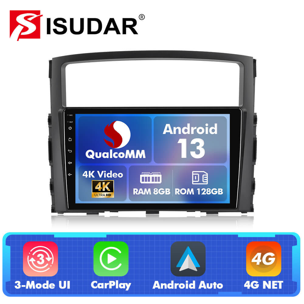 For Mitsubishi/Pajero 2006-2014 Q74 Qualcomm Android 13 9" Car Radio