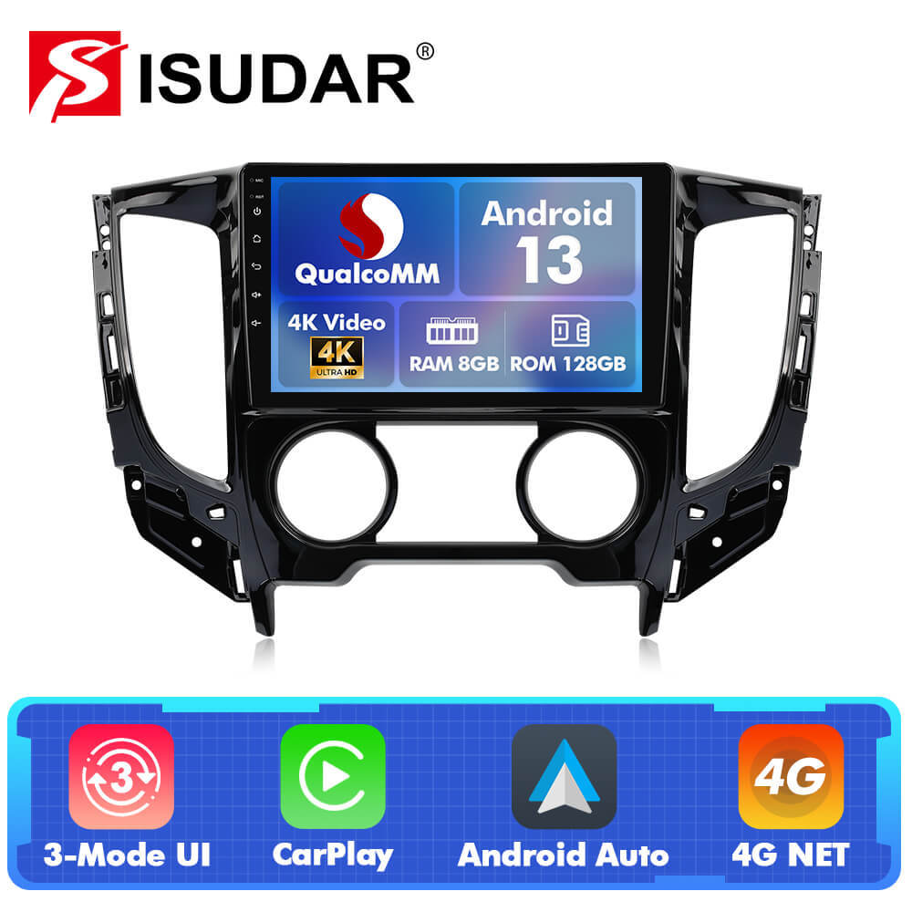 For Mitsubishi Triton L200 2017-2022 Q74 Qualcomm Android 13 9" Car Radio