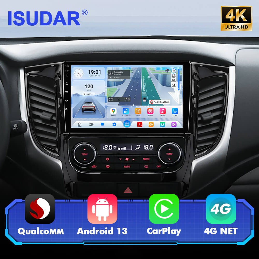 For Mitsubishi Triton L200 2017-2022 Q74 Qualcomm Android 13 9" Car Radio