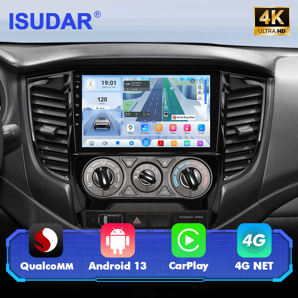 For Mitsubishi Triton L200 2017-2022 Q74 Qualcomm Android 13 9" Car Radio