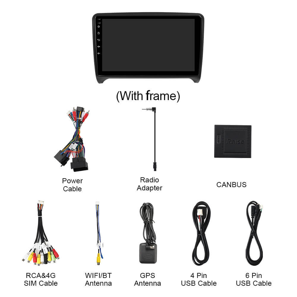 For AUDI TT 2006 - 2014 Q74 Qualcomm Android 13 9" Car Radio
