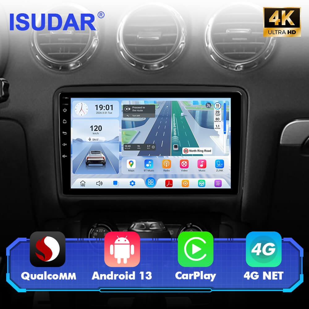 For AUDI TT 2006 - 2014 Q74 Qualcomm Android 13 9" Car Radio