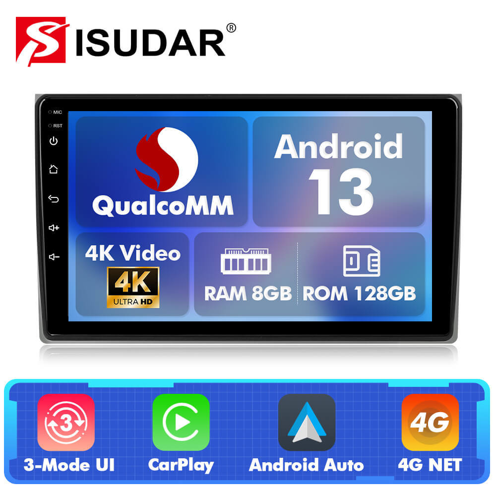 For Audi A4 S4 RS4 2002-2008 Q74 Qualcomm Android 13 9" Car Radio