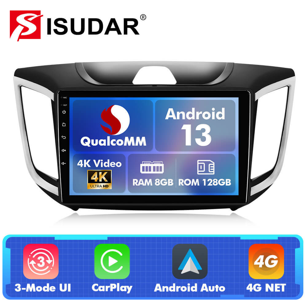 For Hyundai Creta IX25 2015-2019 Q74 Qualcomm Android 13 10" Car Radio