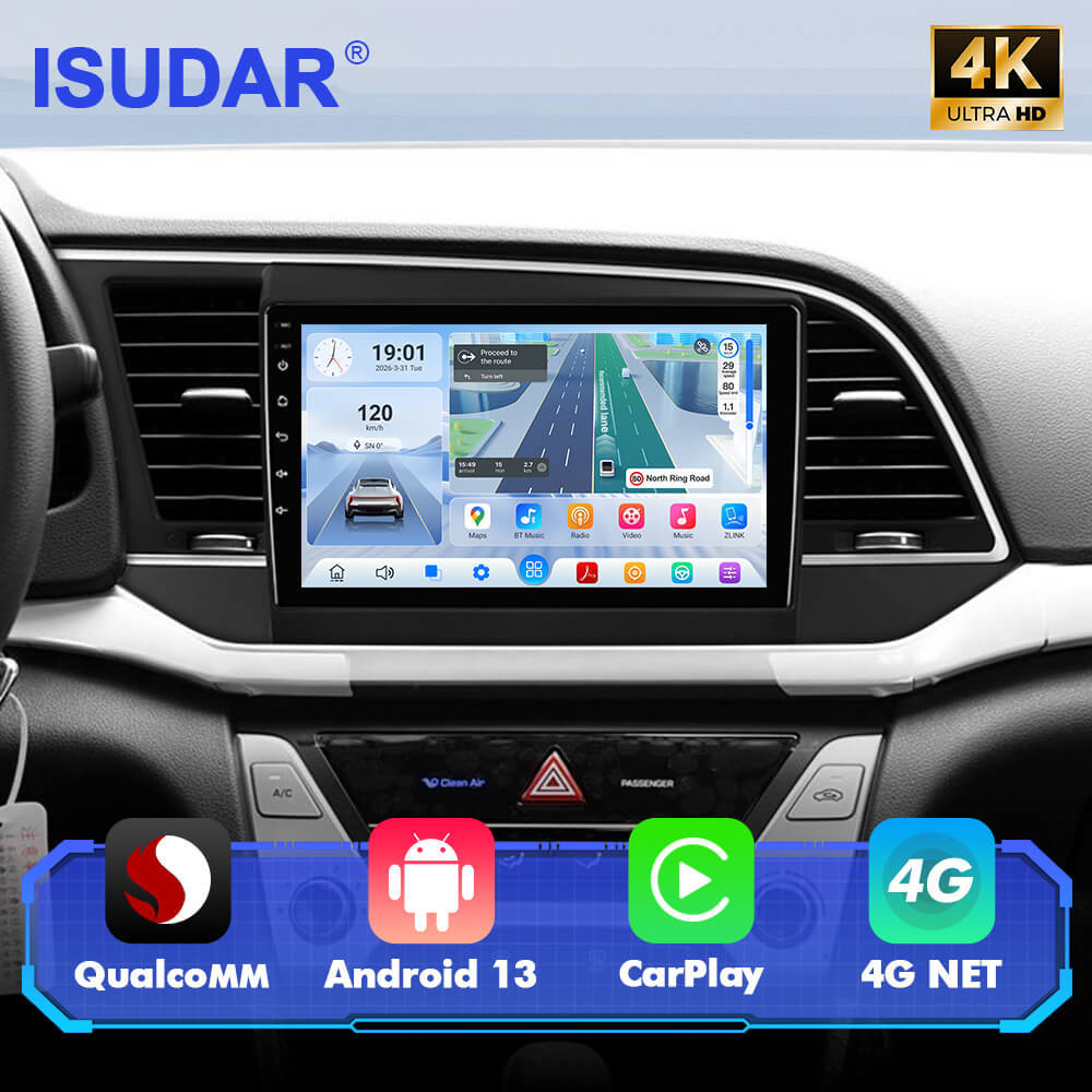For Hyundai Elantra 2016-2018 Q74 Qualcomm Android 13 9" Car Radio