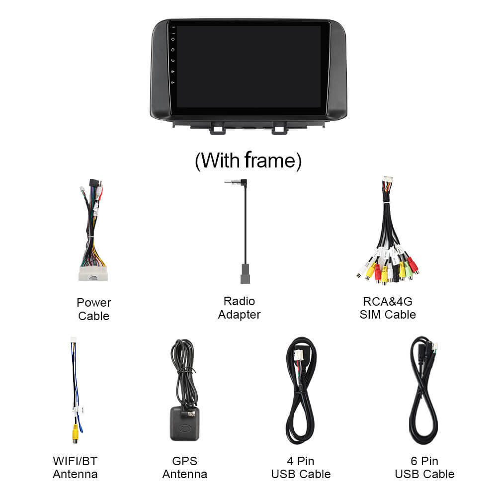 For Hyundai Kona Encino 2017-2019 Q74 Qualcomm Android 13 10" Car Radio