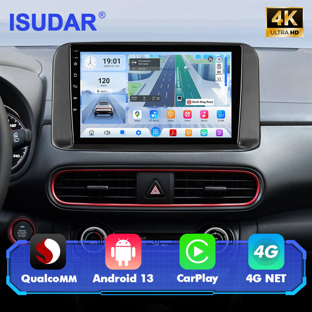 For Hyundai Kona Encino 2017-2019 Q74 Qualcomm Android 13 10" Car Radio