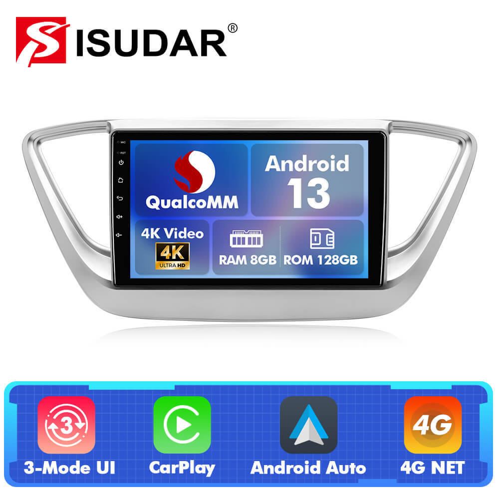 For Hyundai Solaris 2 2017-2020 Q74 Qualcomm Android 13 9" Car Radio