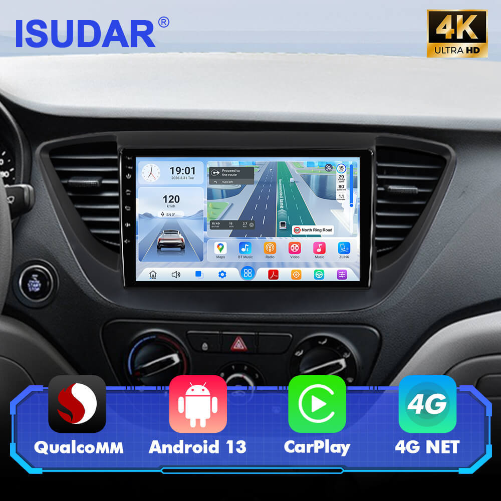 For Hyundai Solaris 2 2017-2020 Q74 Qualcomm Android 13 9" Car Radio