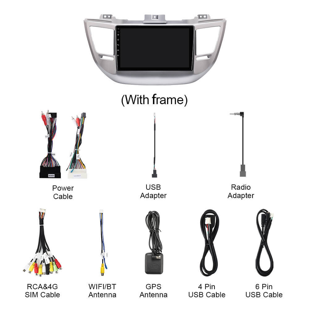 For Hyundai Tucson 3 2015-2018 Q74 Qualcomm Android 13 9" Car Radio