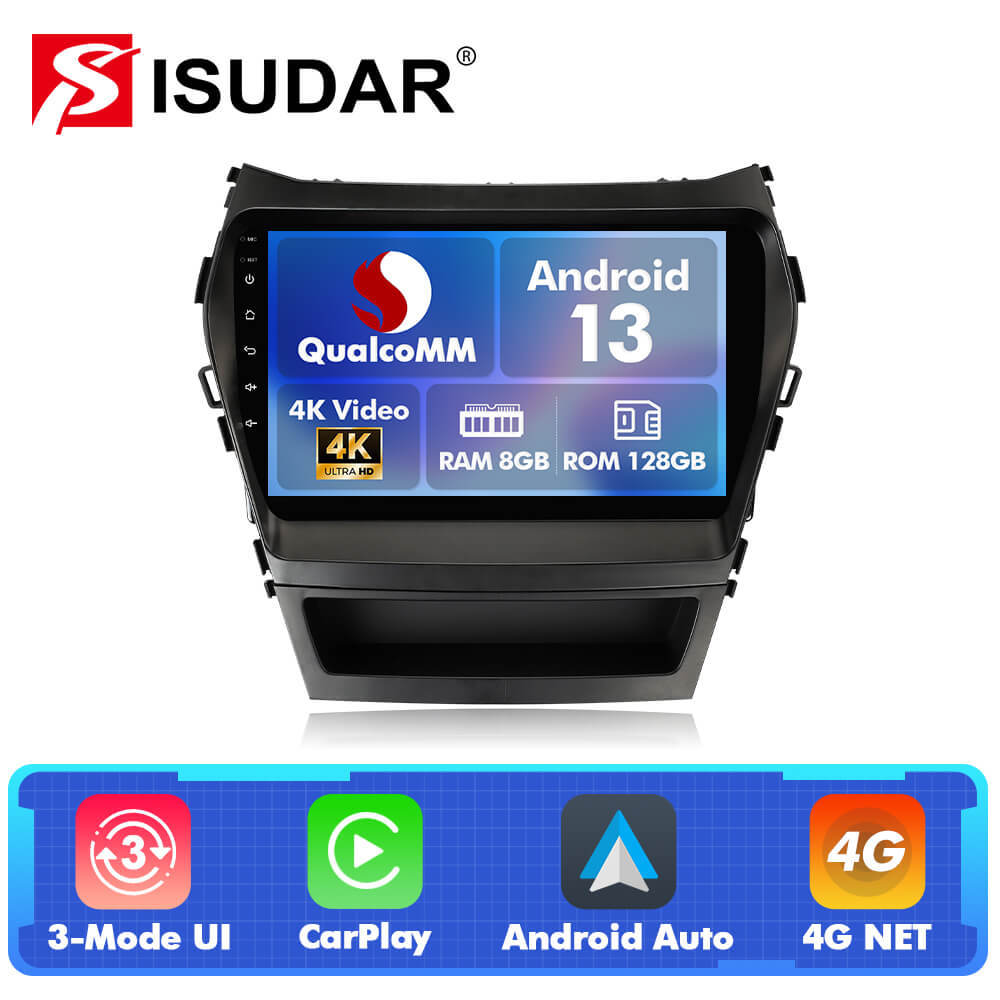 For Hyundai XI45 Santa Fe 3 2013-2017 Q74 Qualcomm Android 13 9" Car Radio