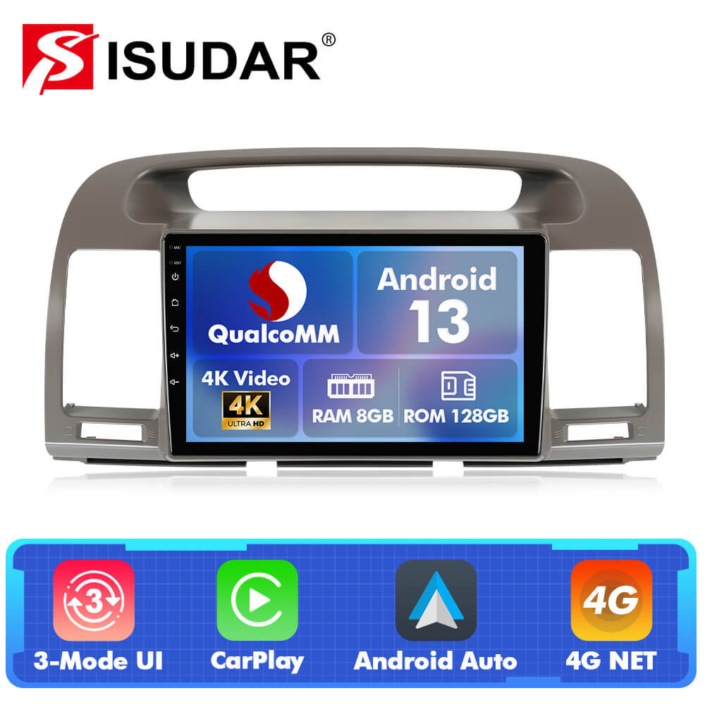 For Toyota Camry 2001-2006 Q74 Qualcomm Android 13 9" Car Radio