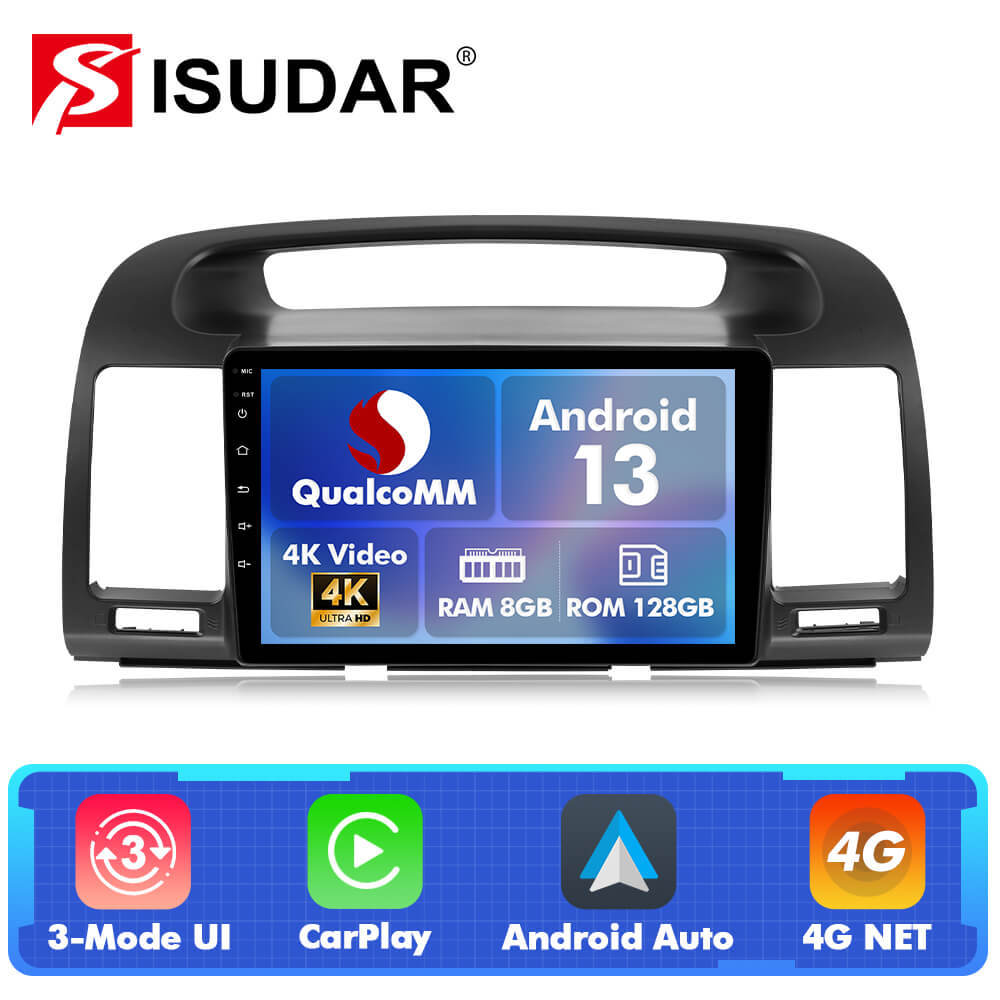 For Toyota Camry 2001-2006 Q74 Qualcomm Android 13 9" Car Radio