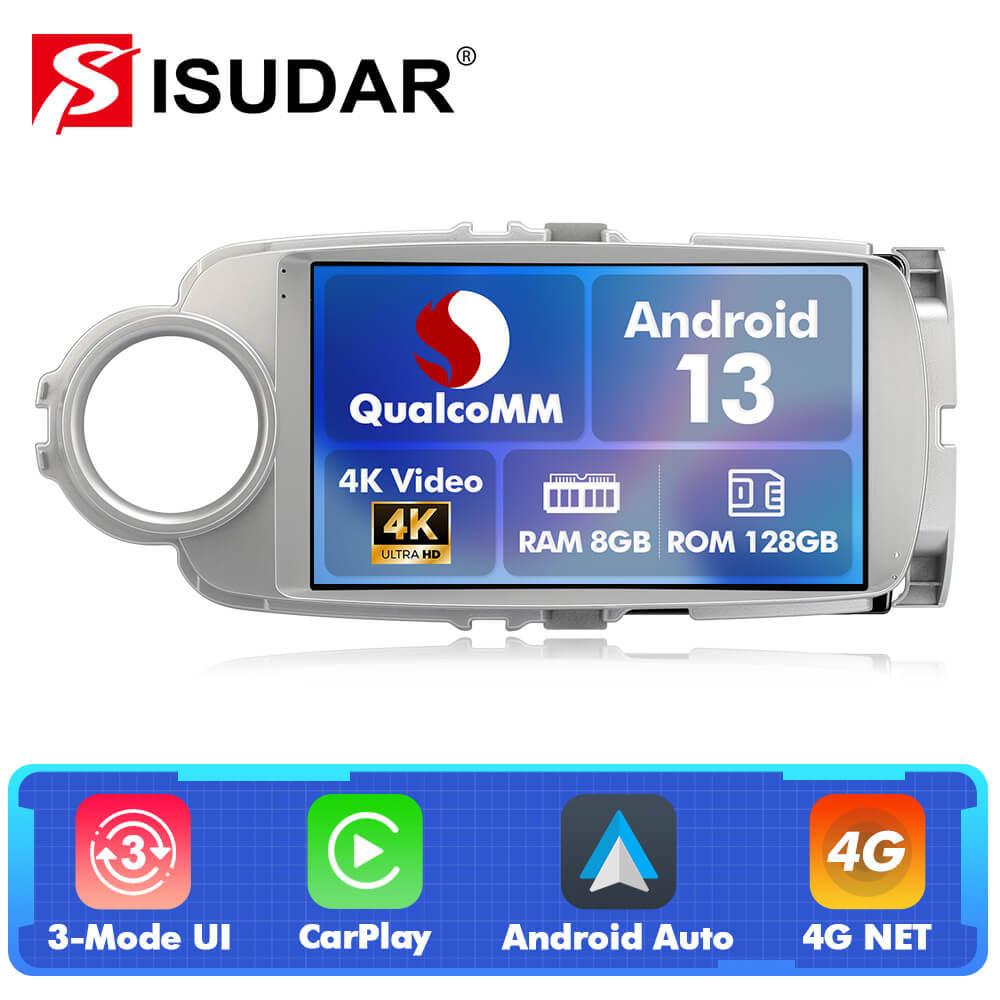 For Toyota Yaris 2012-2017 Q74 Qualcomm Android 13 9" Car Radio