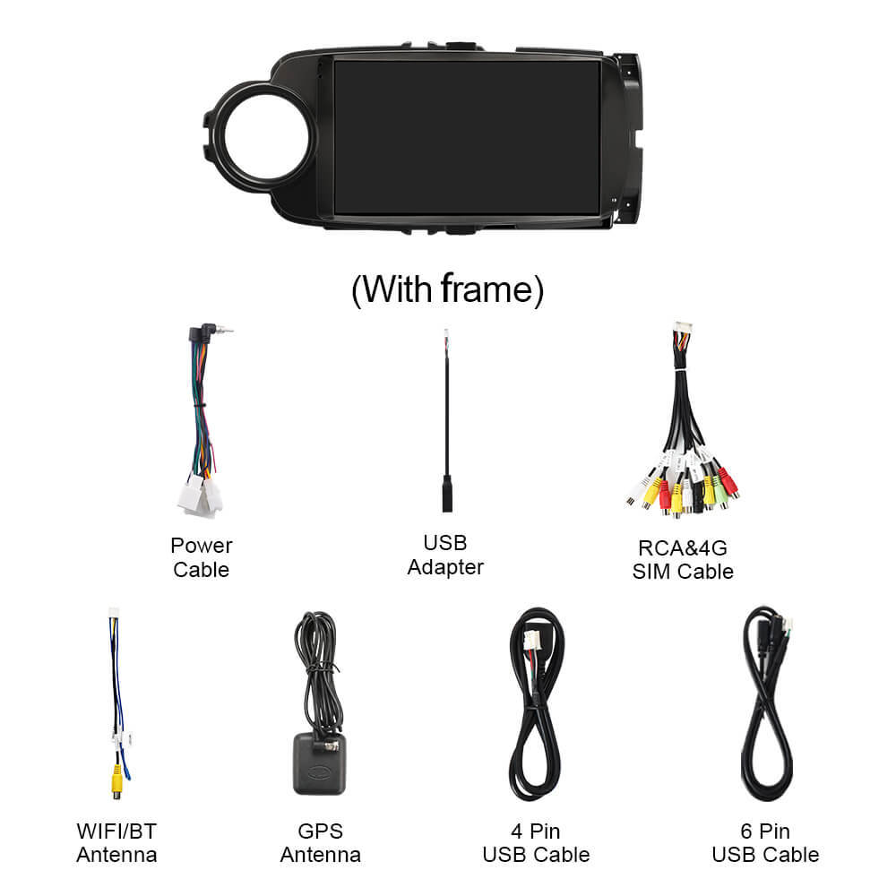 For Toyota Yaris 2012-2017 Q74 Qualcomm Android 13 9" Car Radio