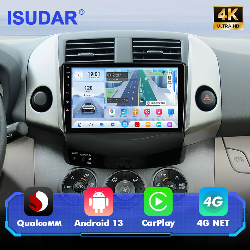 For Toyota RAV4 Rav 4 2007-2012 Q74 Qualcomm Android 13 9" Car Radio