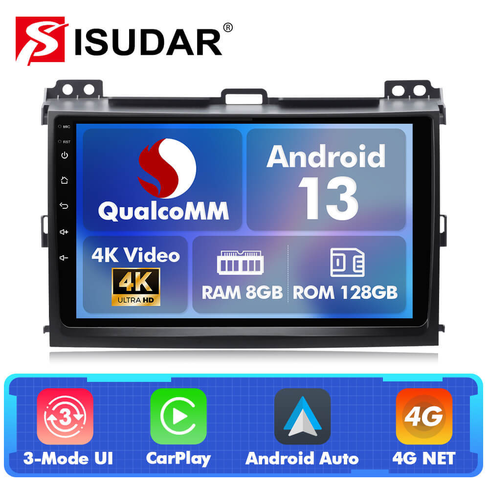 For TOYOTA/Prado J120 2004-2009 Q74 Qualcomm Android 13 9" Car Radio
