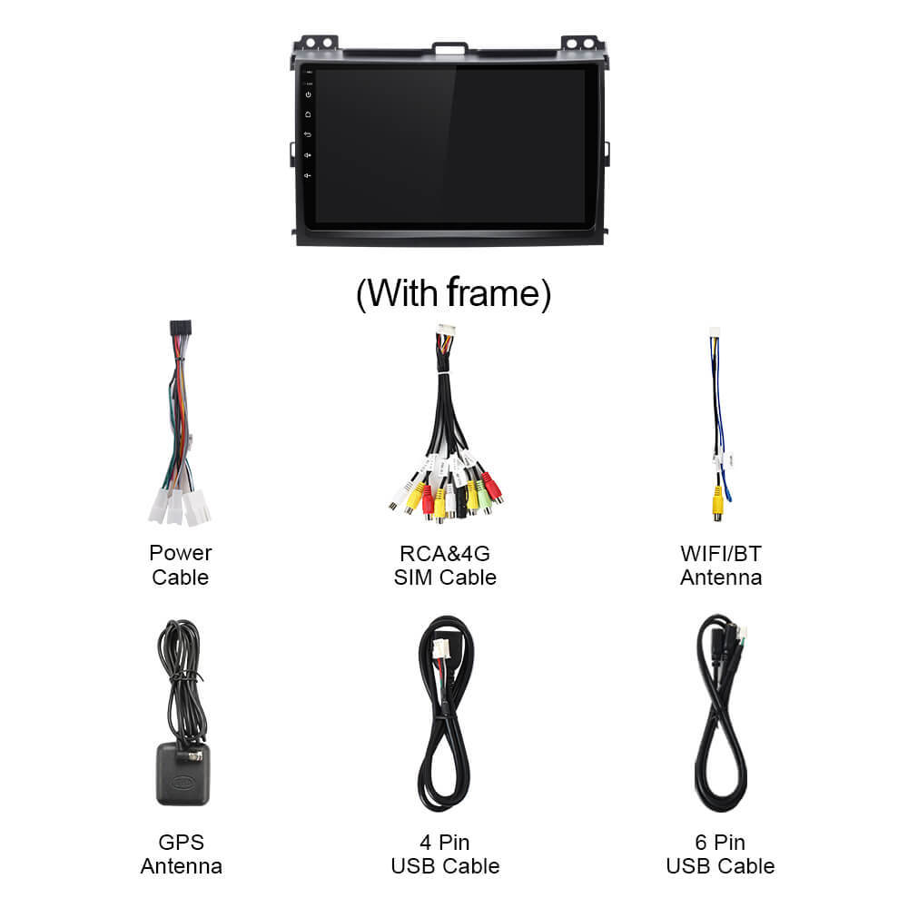 For TOYOTA/Prado J120 2004-2009 Q74 Qualcomm Android 13 9" Car Radio