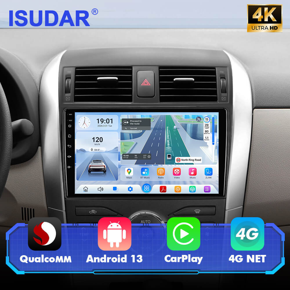 For Toyota Corolla 2009-2013 Q74 Qualcomm Android 13 9" Car Radio