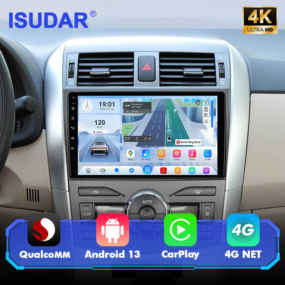 For Toyota Corolla E140 150 2006-2012 Q74 Qualcomm Android 13 9" Car Radio