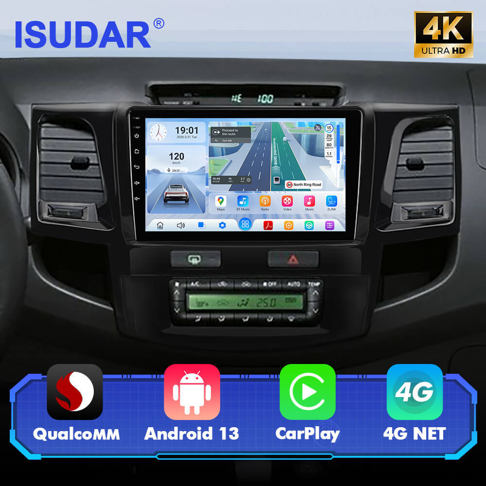 For Toyota Hilux 2005-2018 Q74 Qualcomm Android 13 9" Car Radio