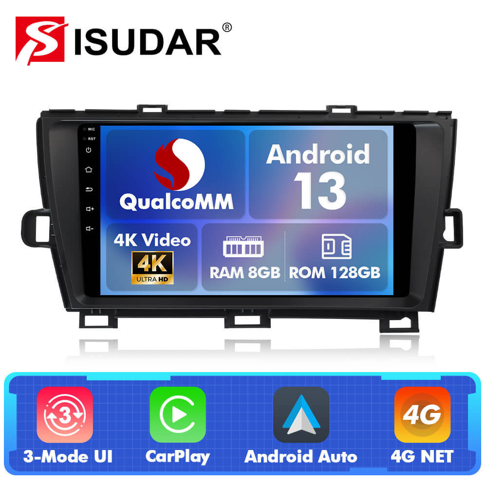 For Toyota Prius 2010-2015 Q74 Qualcomm Android 13 9" Car Radio