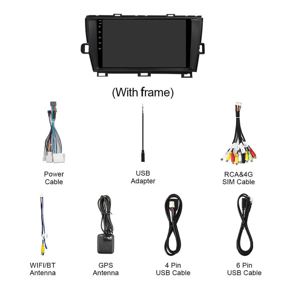 For Toyota Prius 2010-2015 Q74 Qualcomm Android 13 9" Car Radio