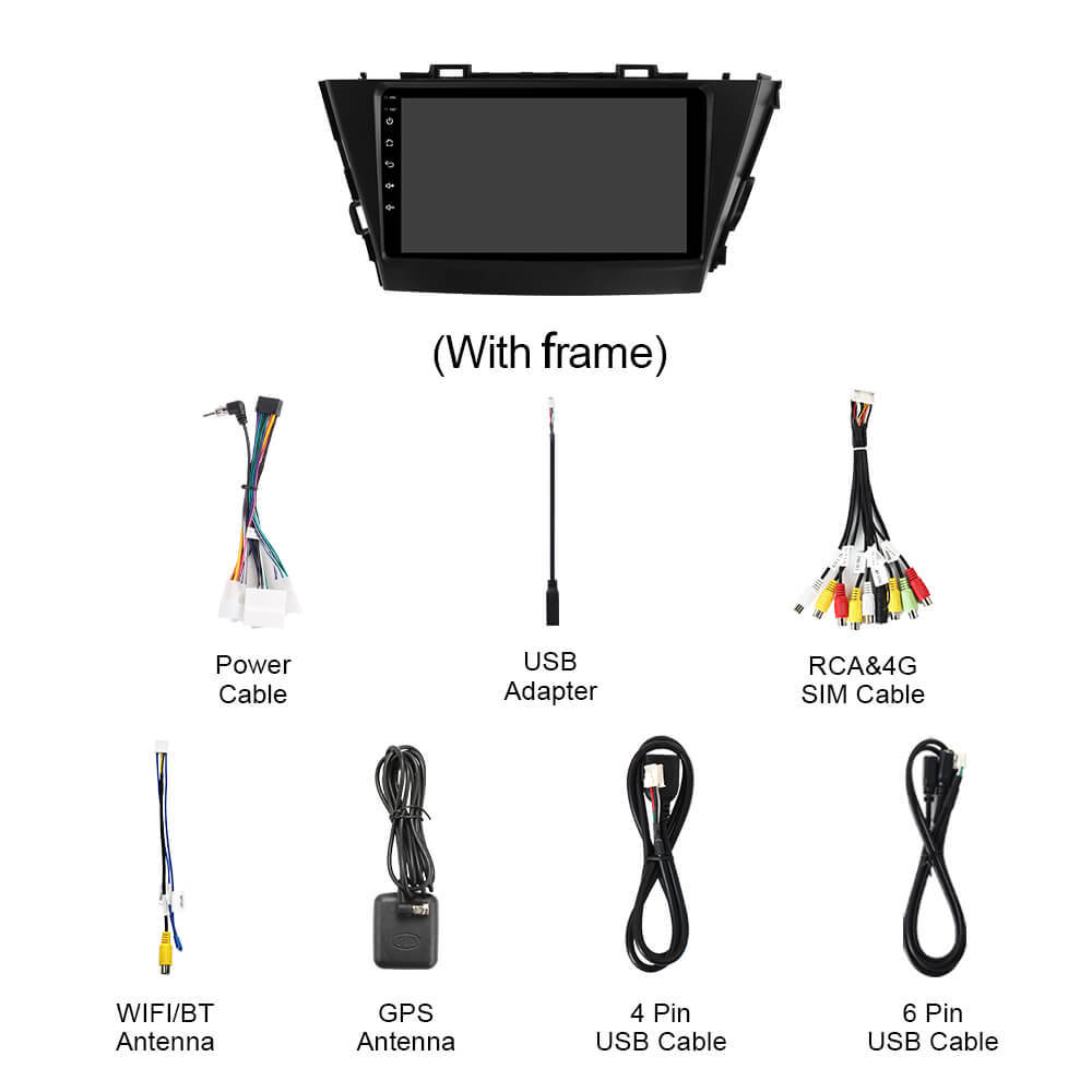 For Toyota Prius 2011-2017 Q74 Qualcomm Android 13 9" Car Radio