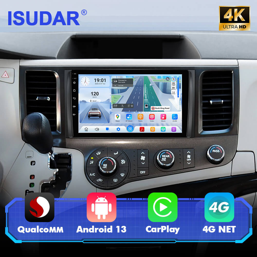 For Toyota Sienna 2011-2014 Q74 Qualcomm Android 13 9" Car Radio