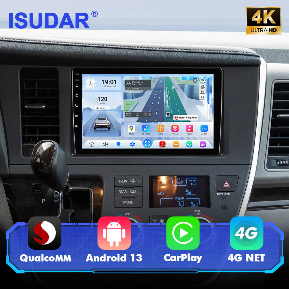 For Toyota Sienna 2015-2018 Q74 Qualcomm Android 13 9" Car Radio
