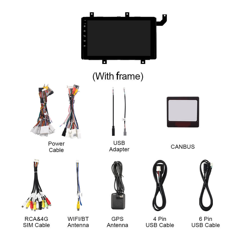 For Toyota Tacoma 2016-2021 Q74 Qualcomm Android 13 9" Car Radio