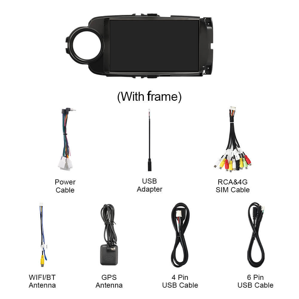 For Toyota Yaris 2012-2017 Q74 Qualcomm Android 13 9" Car Radio