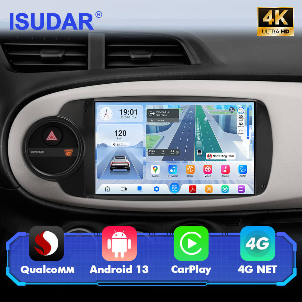 For Toyota Yaris 2012-2017 Q74 Qualcomm Android 13 9" Car Radio