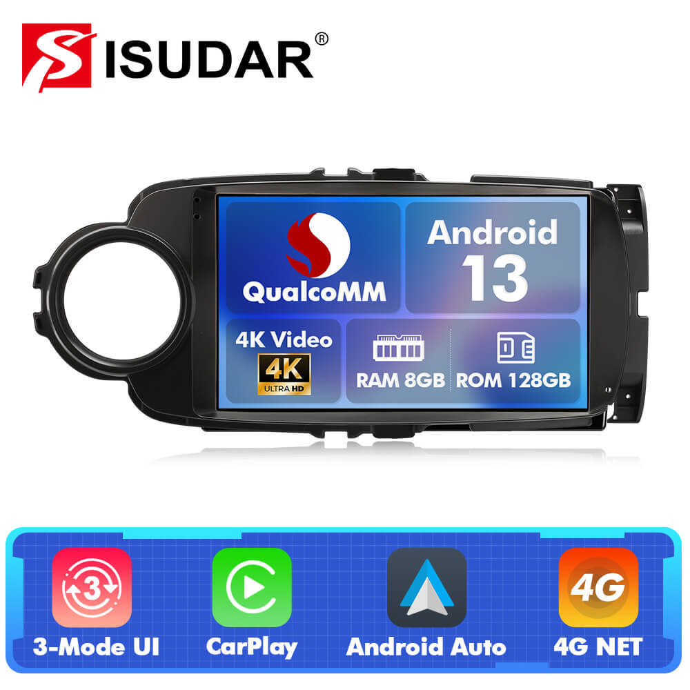 For Toyota Yaris 2012-2017 Q74 Qualcomm Android 13 9" Car Radio