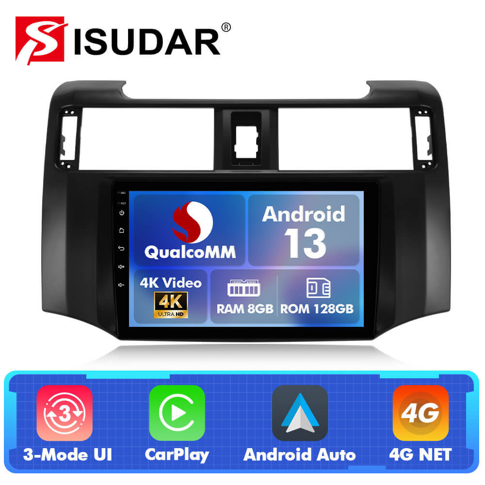 For Toyota 4Runner 2010-2019 Q74 Qualcomm Android 13 9" Car Radio