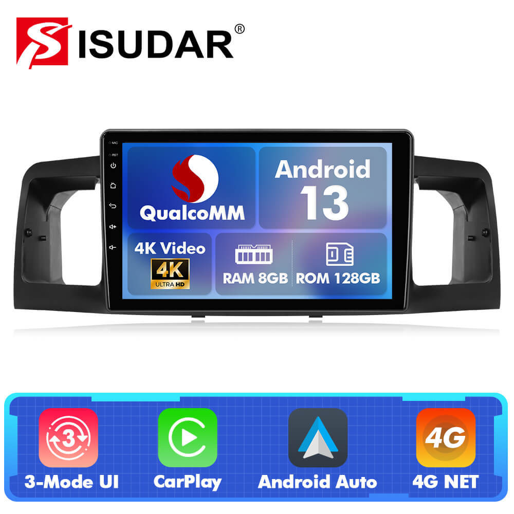 For Toyota Corolla EX 2005-2012 Q74 Qualcomm Android 13 9" Car Radio
