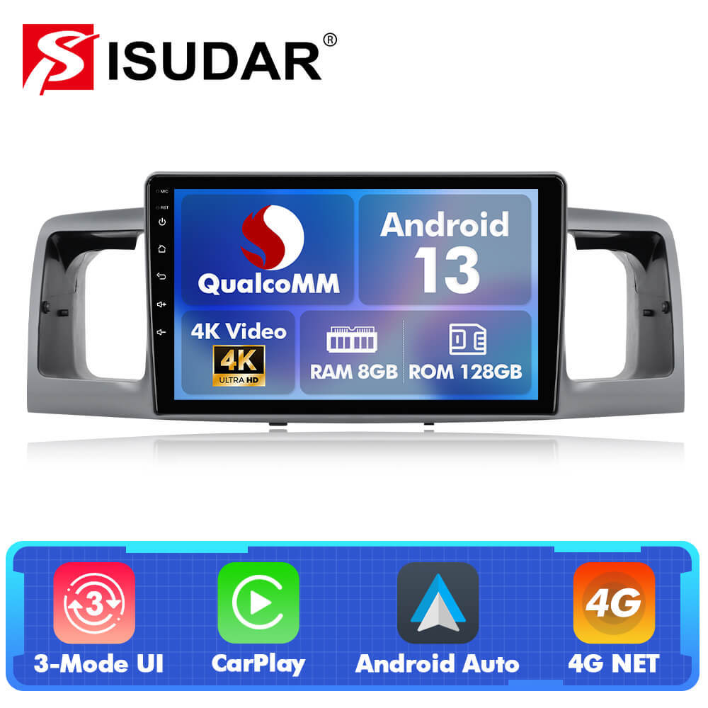 For Toyota Corolla EX 2005-2012 Q74 Qualcomm Android 13 9" Car Radio