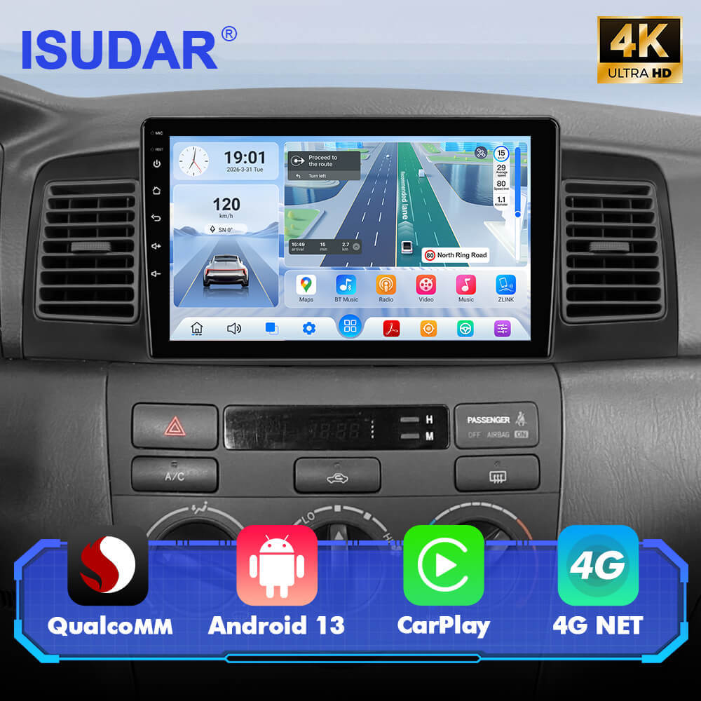 For Toyota Corolla EX 2005-2012 Q74 Qualcomm Android 13 9" Car Radio