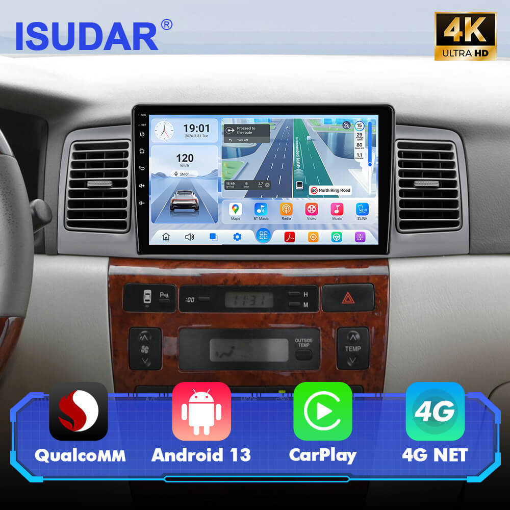 For Toyota Corolla EX 2005-2012 Q74 Qualcomm Android 13 9" Car Radio