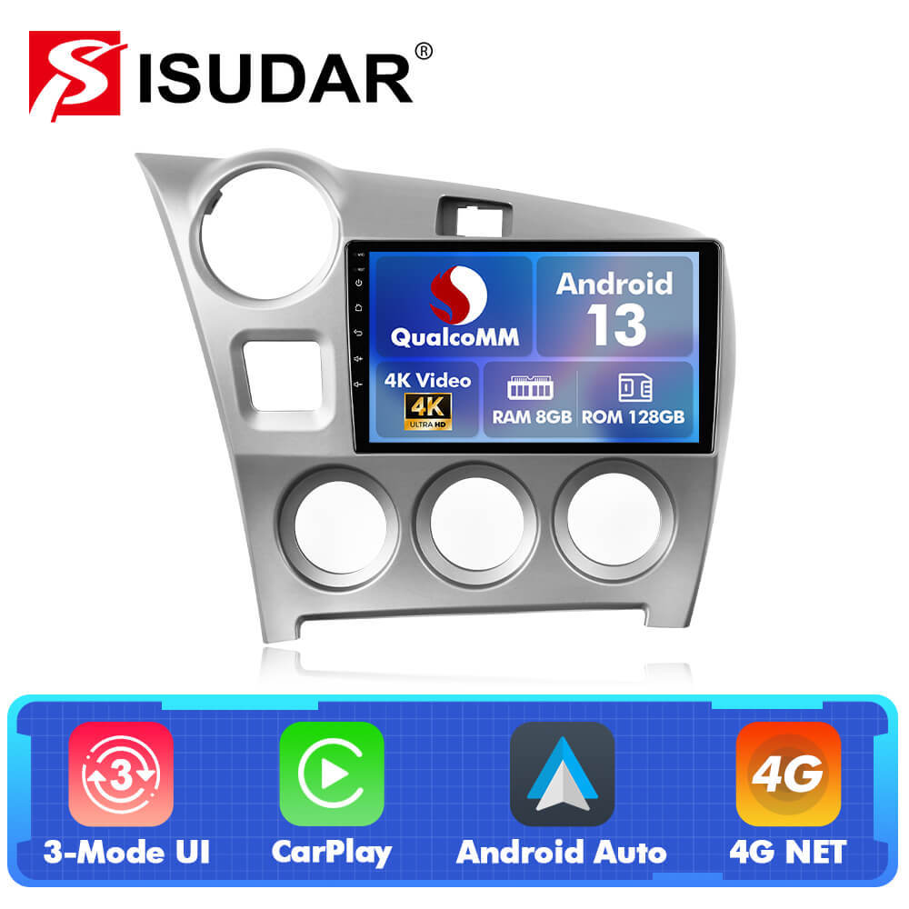 For Toyota Matrix 2009-2014 Q74 Qualcomm Android 13 9" Car Radio