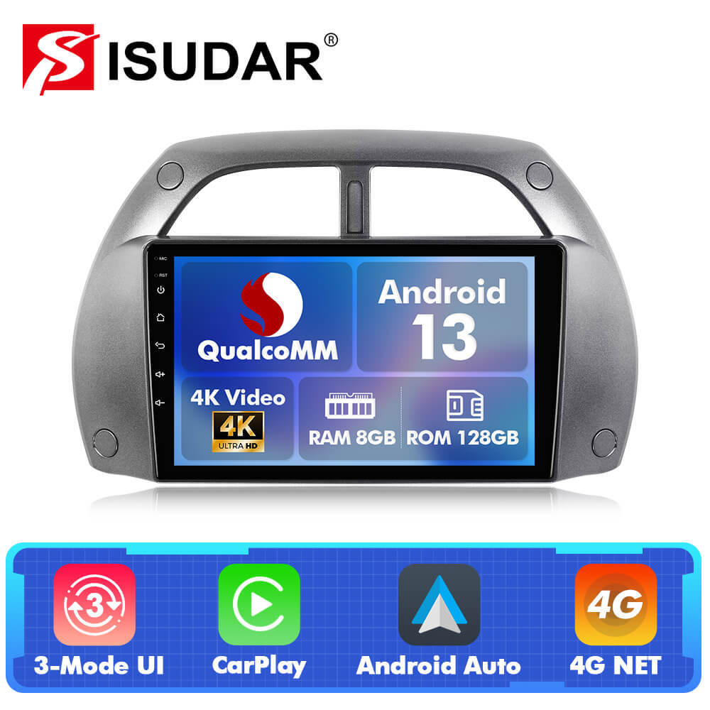 For Toyota RAV4 2001-2006 Q74 Qualcomm Android 13 9" Car Radio