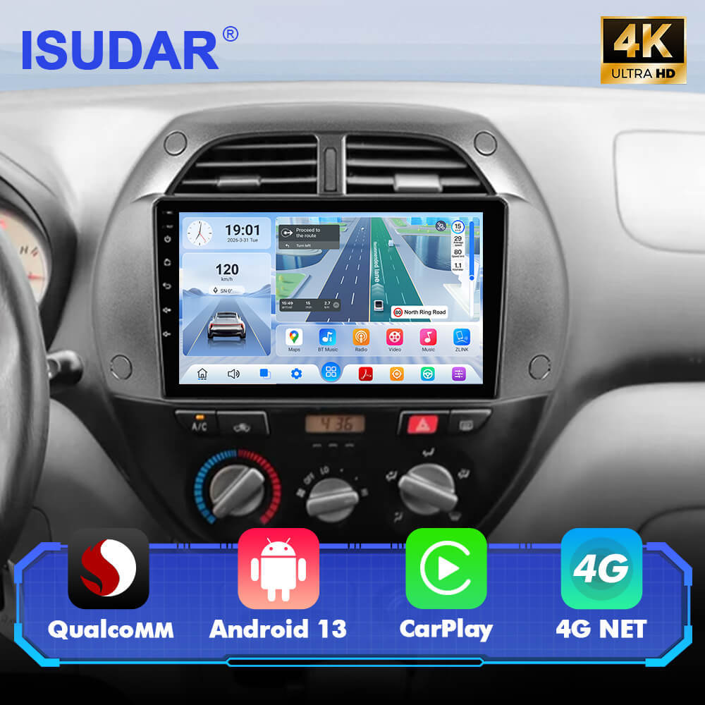 For Toyota RAV4 2001-2006 Q74 Qualcomm Android 13 9" Car Radio