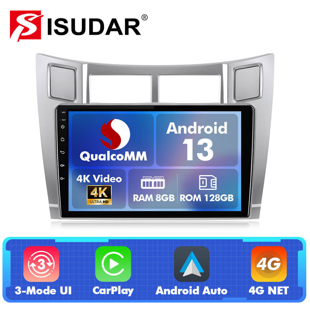 For Toyota Yaris 2008-2011 Q74 Qualcomm Android 13 9" Car Radio