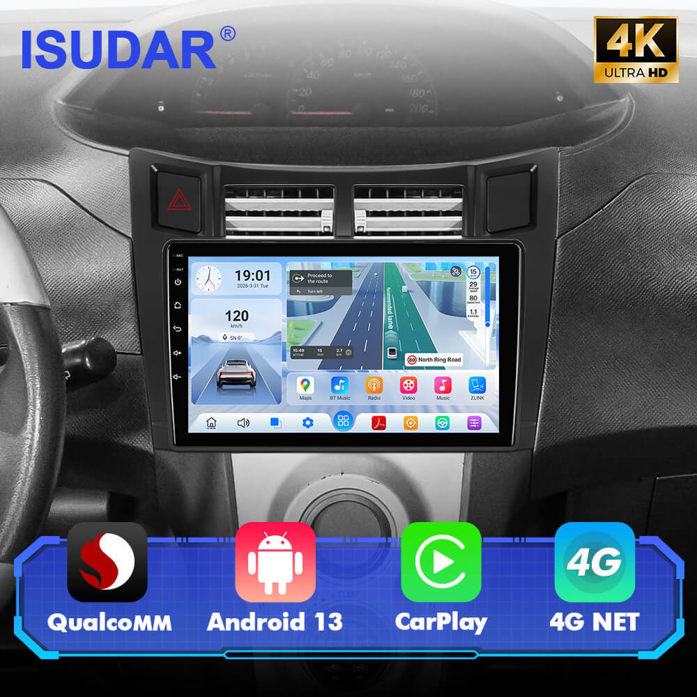 For Toyota Yaris 2008-2011 Q74 Qualcomm Android 13 9" Car Radio