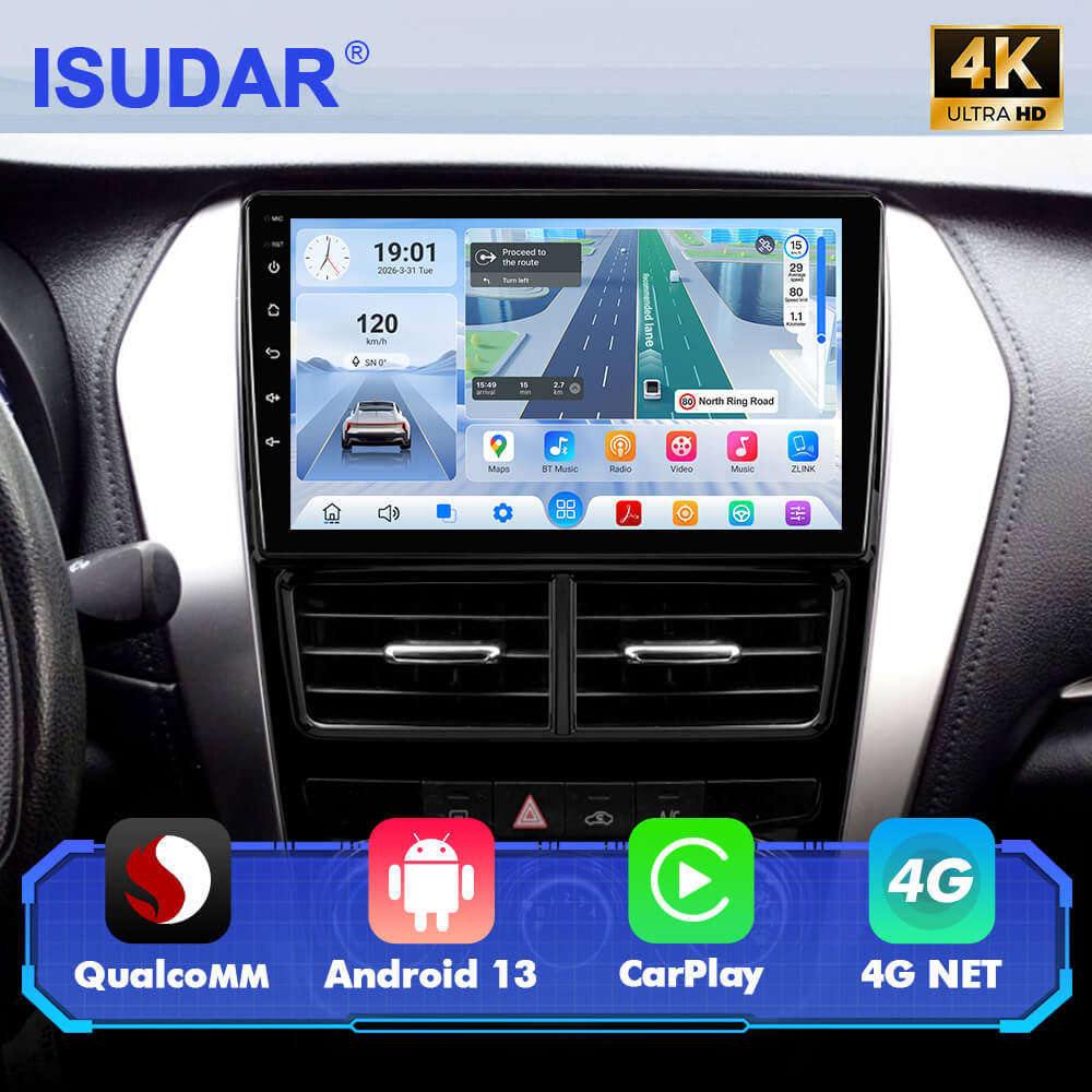 For Toyota Yaris 2018-2022 Q74 Qualcomm Android 13 9" Car Radio
