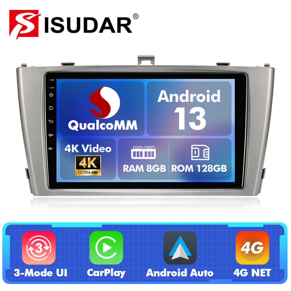 For Toyota Avensis 2009-2015 Q74 Qualcomm Android 13 10" Car Radio